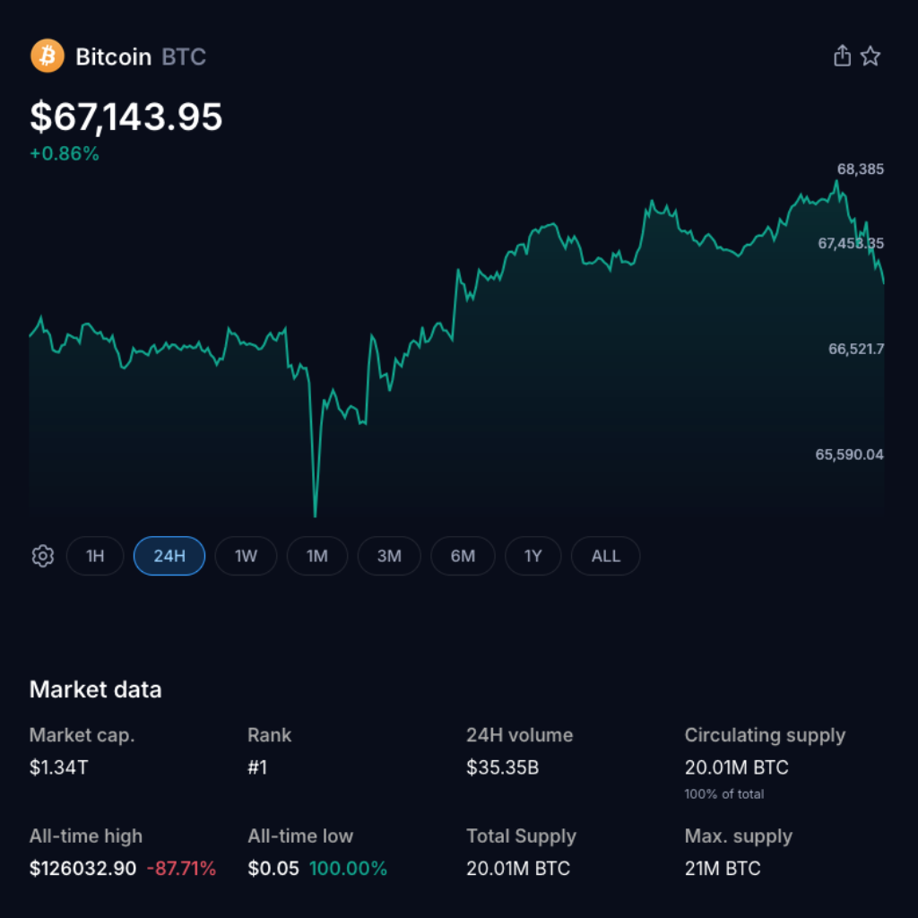Bitcoin Slips More Than 30 Percent From 12 Percent Rally Near $97,600 as Risk Appetite Weakens